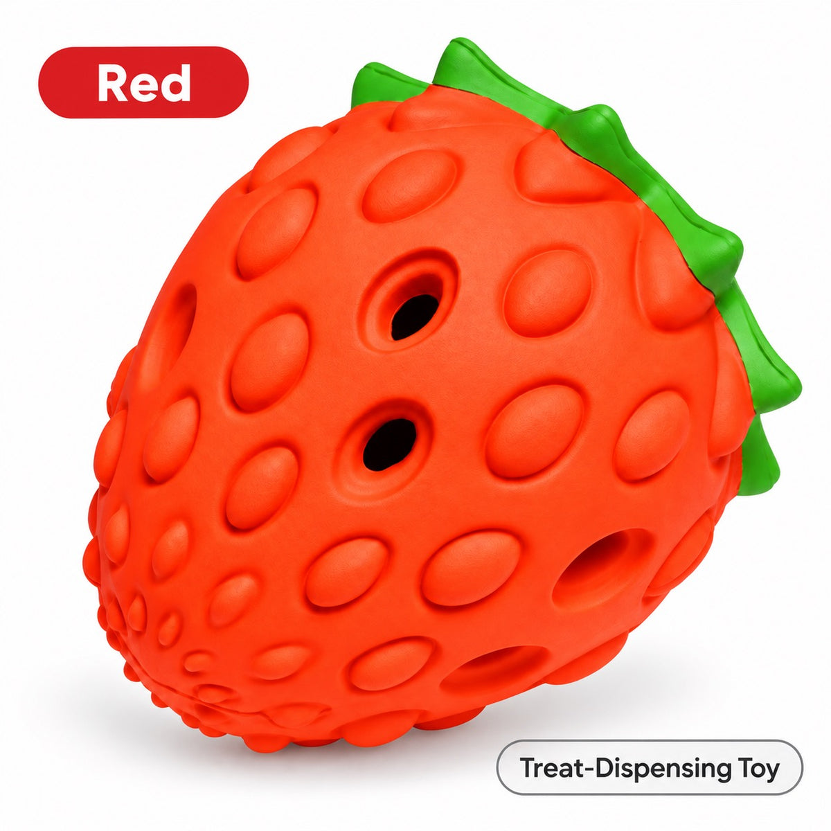 Rubber Treat Dispensing Dog Toy, 1 Style, By GAVPEPY image 8 - bianti-red.jpg
