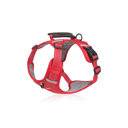 Reflective No-Pull Dog Harness Set Options, 4 Colors and 5 Sizes, By GAVPEPY image 19 - bianti-red.jpg