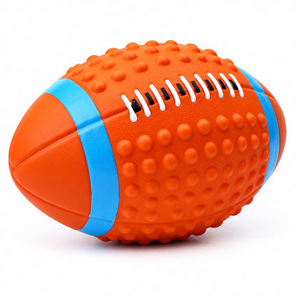 Squeaky Dog Toy, PVC Chew And Fetch Toy In Assorted Shapes, 31 Styles, By GAVPEPY image 5 - bianti-squeaky-rugby-ball.jpg