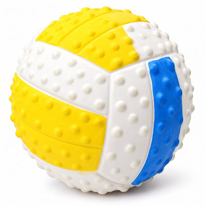 Squeaky Dog Toy, PVC Chew And Fetch Toy In Assorted Shapes, 31 Styles, By GAVPEPY image 1 - bianti-squeaky-volleyball.jpg