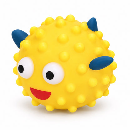 Squeaky Dog Toy, PVC Chew And Fetch Toy In Assorted Shapes, 31 Styles, By GAVPEPY image 1 - bianti-squeaky-yellow-fish.jpg