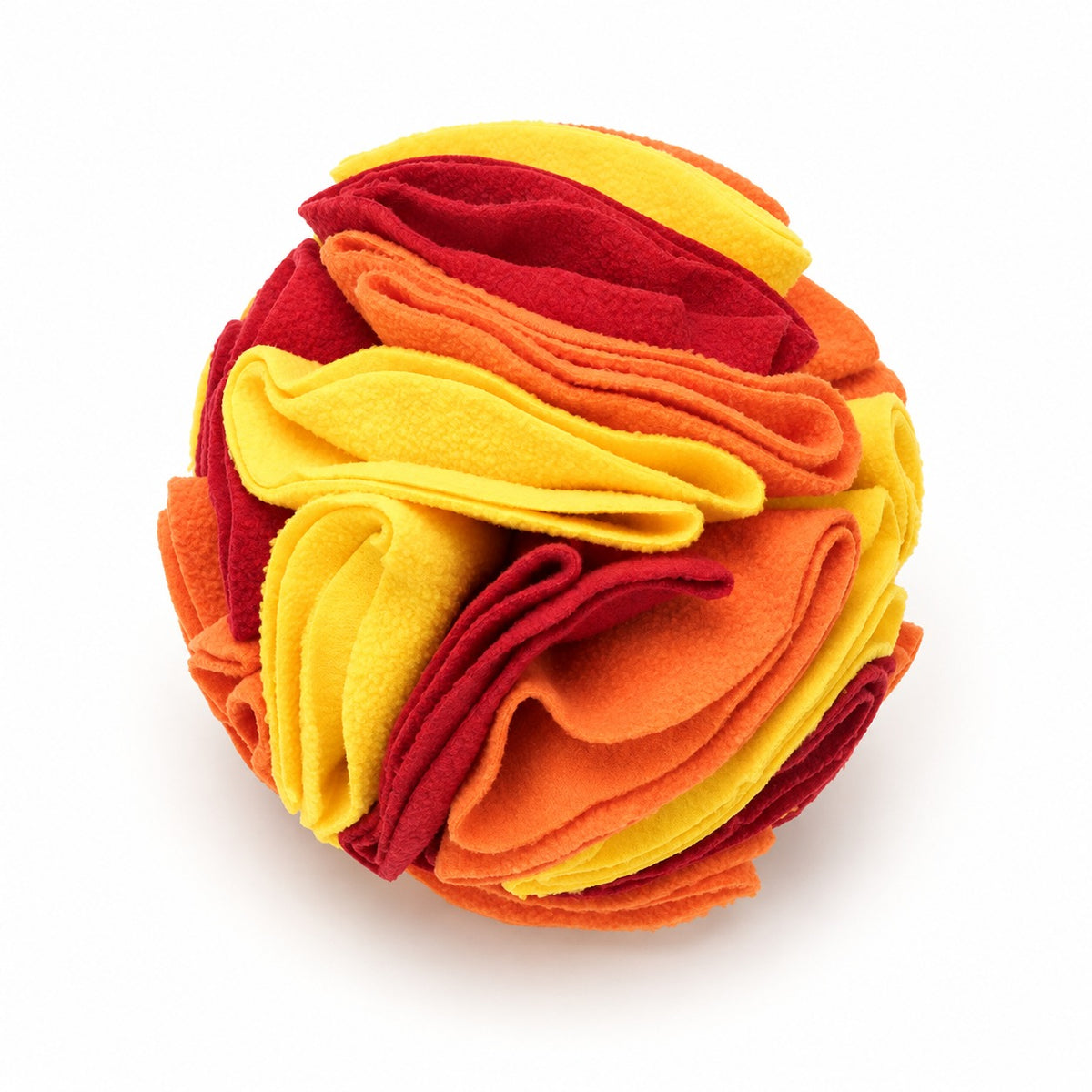 Dog Snuffle Ball, Fleece Treat Search And Toss Enrichment Toy, 3 Sizes And 20 Color Styles, By GAVPEPY image 7 - bianti-sunset-red-15cm.jpg