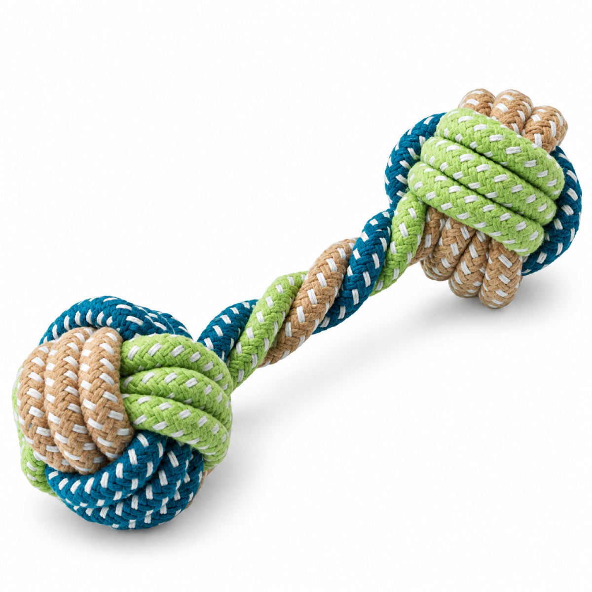 Interactive Dog Toy Collection, 54 Styles, By GAVPEPY image 26 - bianti-three-color-dumbbell-blue-green-5794616468934.jpg