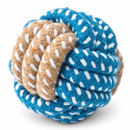 Interactive Dog Toy Collection, 54 Styles, By GAVPEPY image 15 - bianti-two-color-cotton-ball-blue-5794616468927.jpg