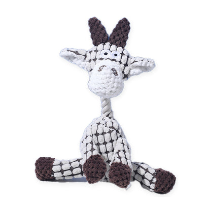 Plush Squeaky Animal Dog Toy, 34 Styles, By GAVPEPY image 41 - bianti-white-5753475041175.jpg