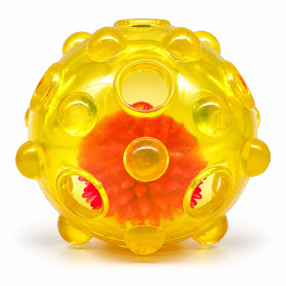 TPR Light-Up Squeaky Treat Ball Dog Toy, 6 Colors, By GAVPEPY image 9 - bianti-yellow-5782413728835.jpg
