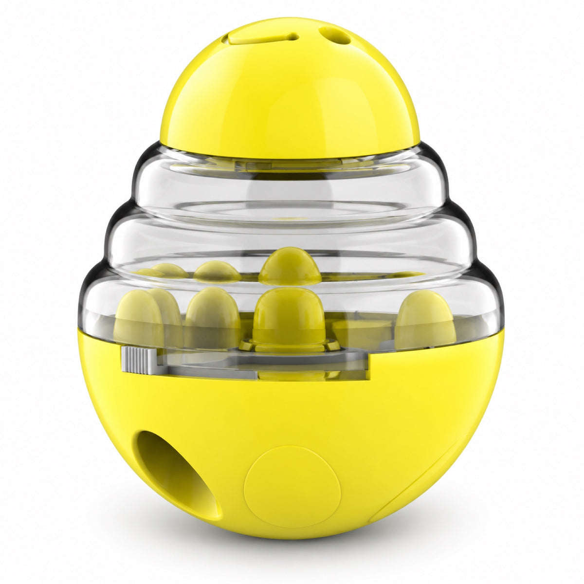 ABS Wobble Treat-Dispensing Dog Toy, 4 Colors, By GAVPEPY image 11 - bianti-yellow-6086275770249.jpg