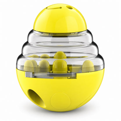 ABS Wobble Treat-Dispensing Dog Toy, 4 Colors, By GAVPEPY image 11 - bianti-yellow-6086275770249.jpg