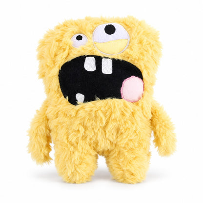 Plush Monster Dog Toy, Soft Chew And Fetch Toy, 4 Character Styles, By GAVPEPY image 2 - bianti-yellow-big-mouth-monster.jpg
