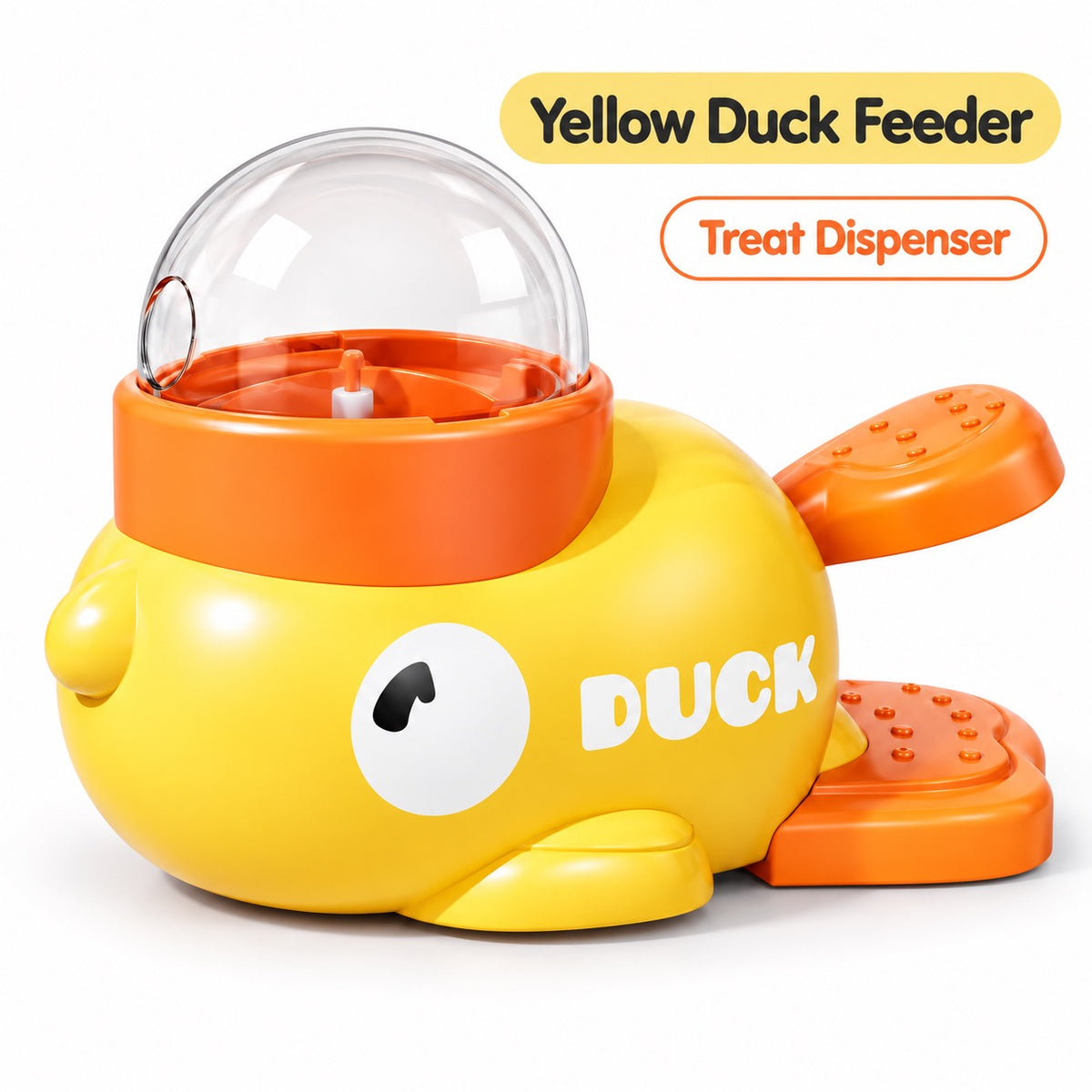 塑料 Treat Dispensing Dog Toy, 1 Style, By GAVPEPY image 8 - bianti-yellow-duck-feeder-yellow-duck.jpg