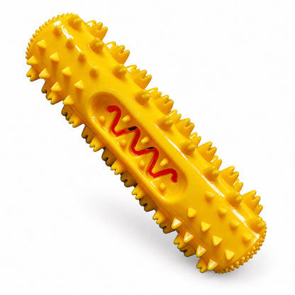 Squeaky Dog Toy, PVC Chew And Fetch Toy In Assorted Shapes, 31 Styles, By GAVPEPY image 3 - bianti-yellow-squeaky-dog-stick.jpg