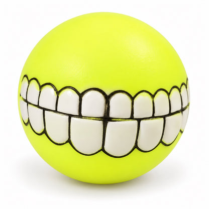 Squeaky Dog Toy, PVC Chew And Fetch Toy In Assorted Shapes, 31 Styles, By GAVPEPY image 4 - bianti-yellow-squeaky-teeth.jpg