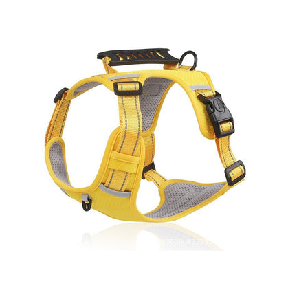 No-Pull Dog Harness With Top Handle, 4 Colors and 5 Sizes, By GAVPEPY image 11 - bianti-yellow.jpg