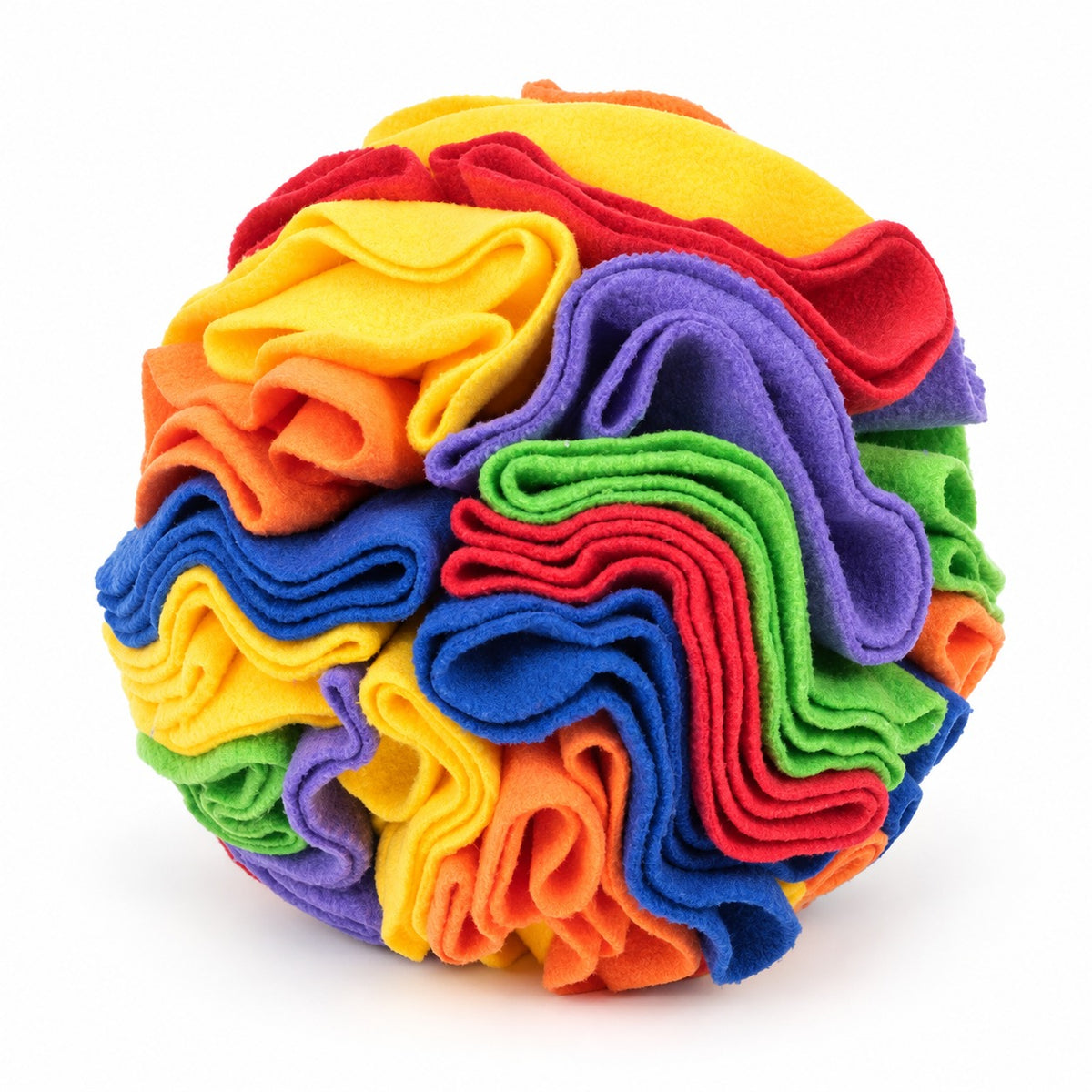 Dog Snuffle Ball, Fleece Treat Search And Toss Enrichment Toy, 3 Sizes And 20 Color Styles, By GAVPEPY image 1 - main.jpg