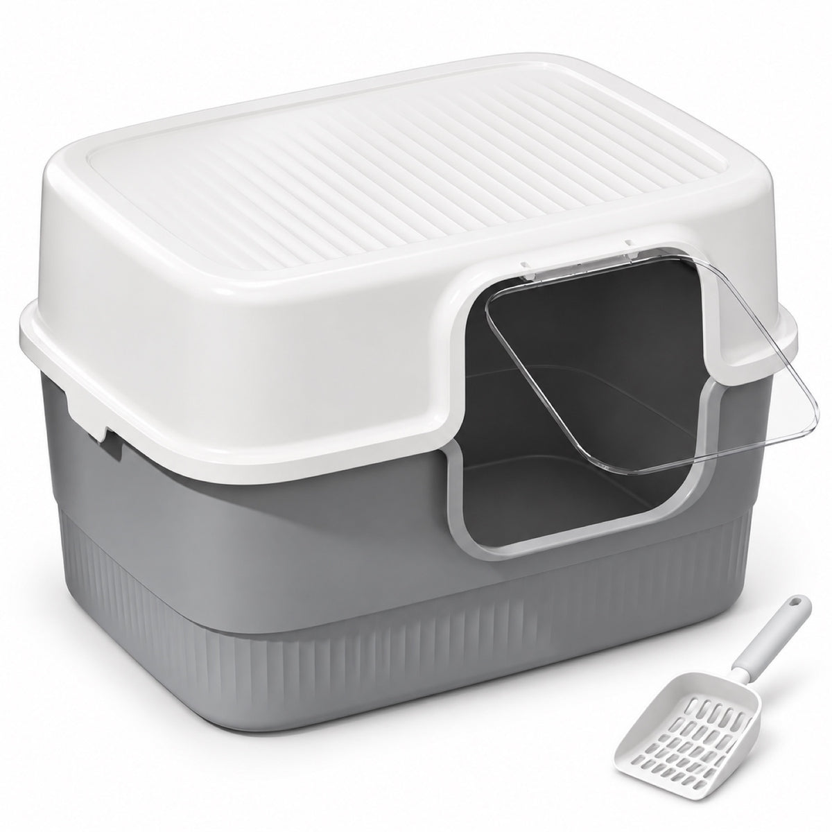 GAVPEPY Extra Large Enclosed Cat Litter Box, 2 Options image 1 - main.jpg