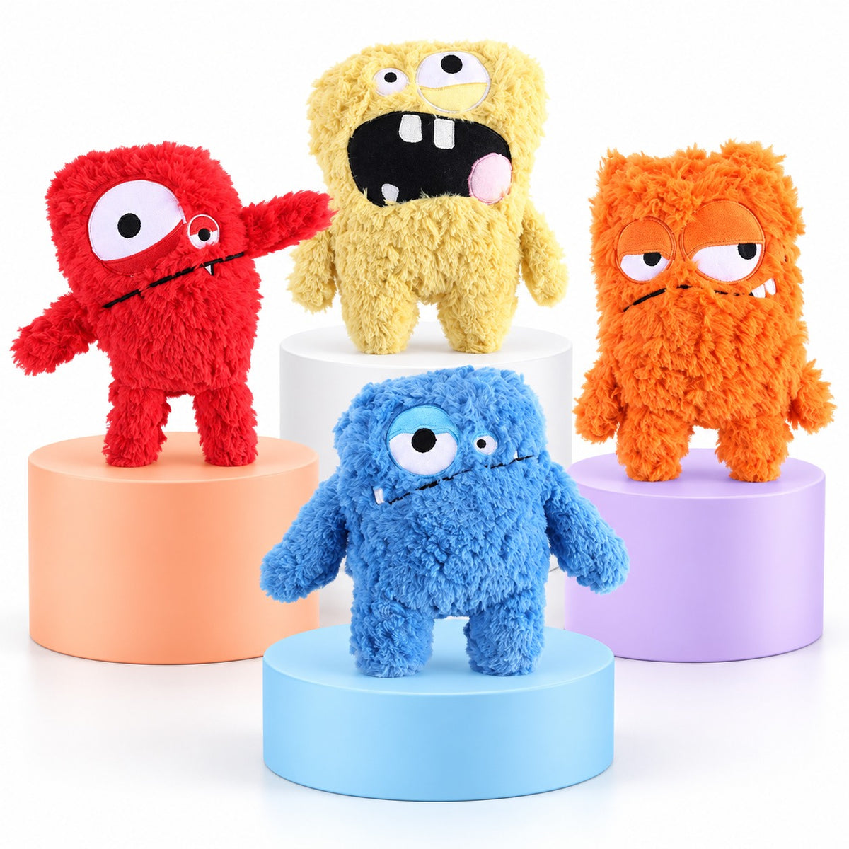 Plush Monster Dog Toy, Soft Chew And Fetch Toy, 4 Character Styles, By GAVPEPY image 1 - main.jpg