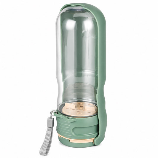 Foldable Pet Water Bottle with Two Bowl Sizes, 350 mL, By GAVPEPY image 1 - main.jpg