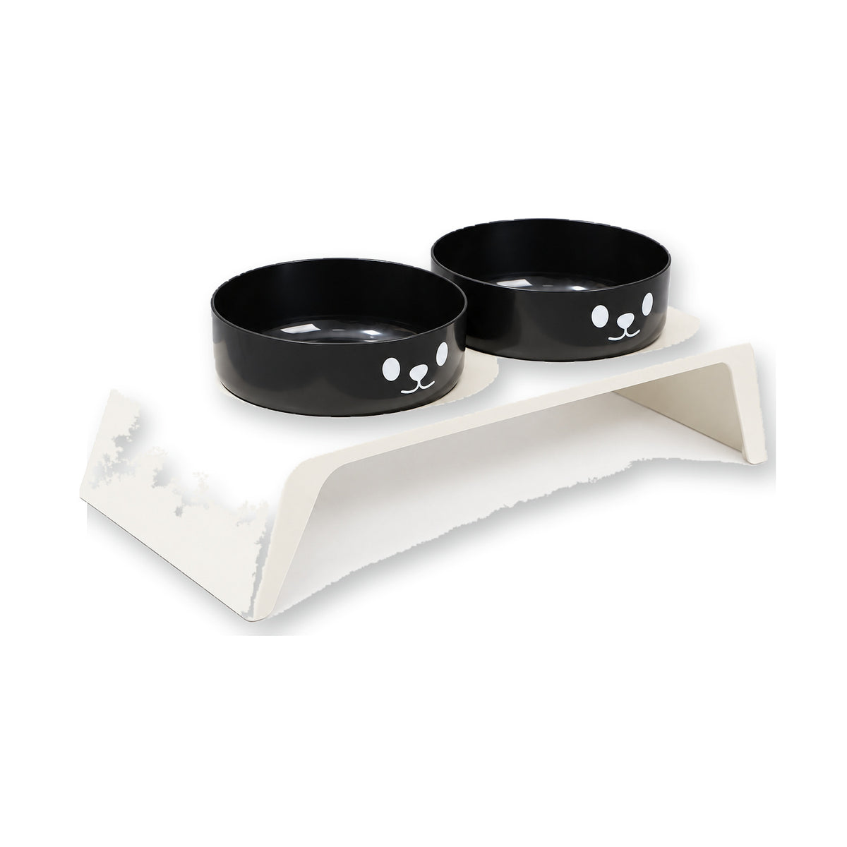 Cat-Face Double Pet Bowl, 2 Colors, By GAVPEPY image 1 - main.jpg