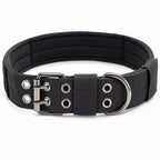 GAVPEPY Double-Layer Dog Collar, Sizes M, L, XL, 5 color or pattern options, for neighborhood walks, park visits and daily dog wear; an adjustable neckwear option for supervised walks and everyday outings