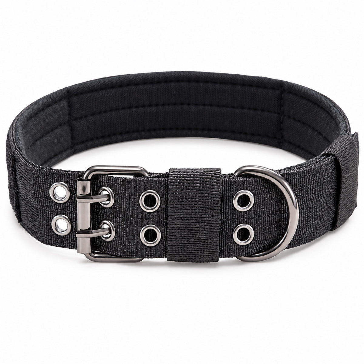 GAVPEPY Double-Layer Dog Collar, Sizes M, L, XL, 5 color or pattern options, for neighborhood walks, park visits and daily dog wear; an adjustable neckwear option for supervised walks and everyday outings image 2 - main.jpg