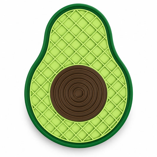 Avocado-Shaped Silicone Pet Lick Mat, By GAVPEPY image 1 - main.jpg
