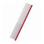 GAVPEPY 22 cm Stainless Steel Pet Grooming Comb for Detangling, Coat Finishing and Routine Grooming, Size 22 cm, 5 Color Options, for At-Home Grooming for Dogs and Cats, Smooth Stainless Steel Supports Routine Cleaning
