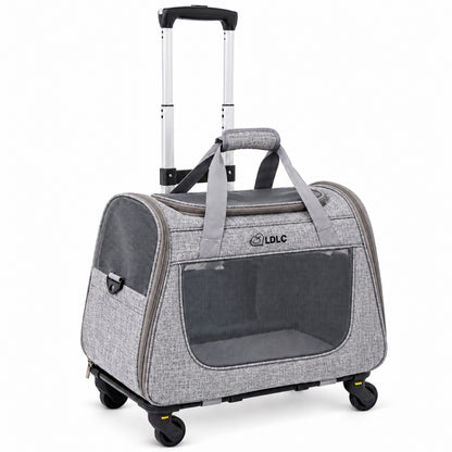 Large Rolling Pet Carrier with Detachable Trolley, 2 Colors, By GAVPEPY image 1 - main.jpg