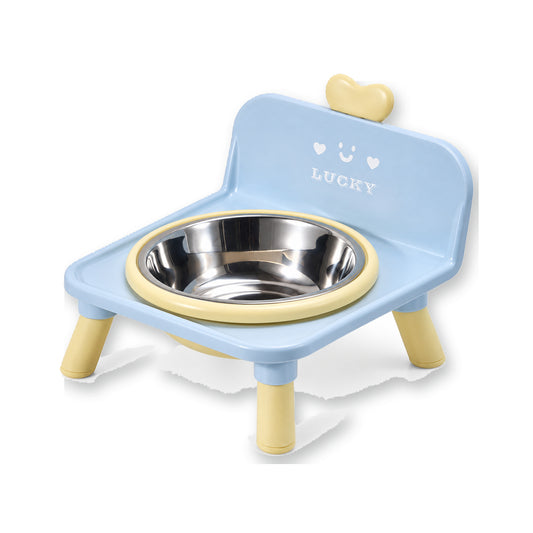 Raised Stainless Steel Pet Bowl, 4 Colors, By GAVPEPY image 1 - main.jpg