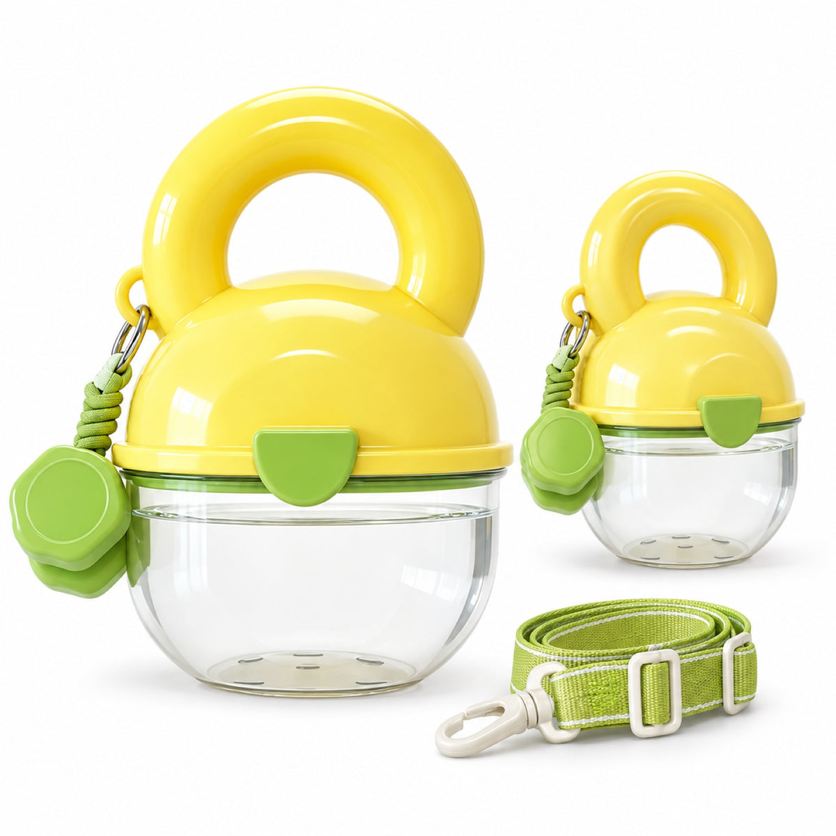 Portable Pet Water Bottle with Shoulder Strap, 450 mL, 2 Colors, By GAVPEPY image 1 - main.jpg