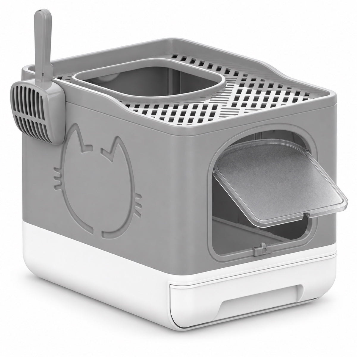 GAVPEPY Top-Entry Drawer Enclosed Cat Litter Box, 2 Options image 1 - main.jpg
