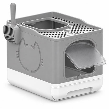 GAVPEPY Top-Entry Drawer Enclosed Cat Litter Box, 2 Options image 1 - main.jpg