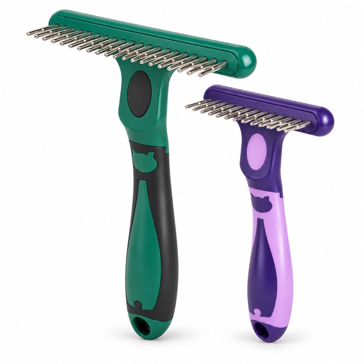Flexible-Pin Pet Grooming Rake, 2 Sizes and 2 Colors, By GAVPEPY image 1 - main.jpg