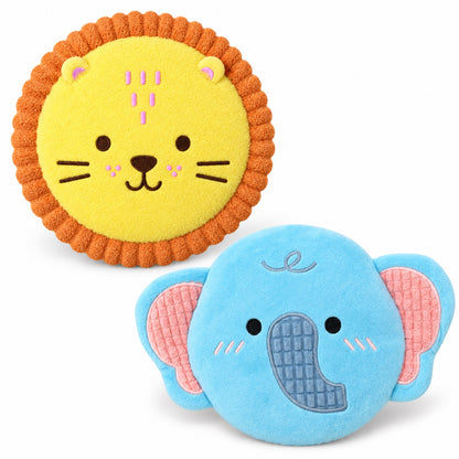 Plush Squeaky Flying Disc Dog Toy, 2 Styles, By GAVPEPY image 1 - main.jpg