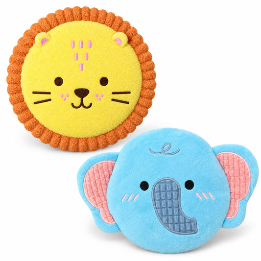Plush Squeaky Flying Disc Dog Toy, 2 Styles, By GAVPEPY image 1 - main.jpg