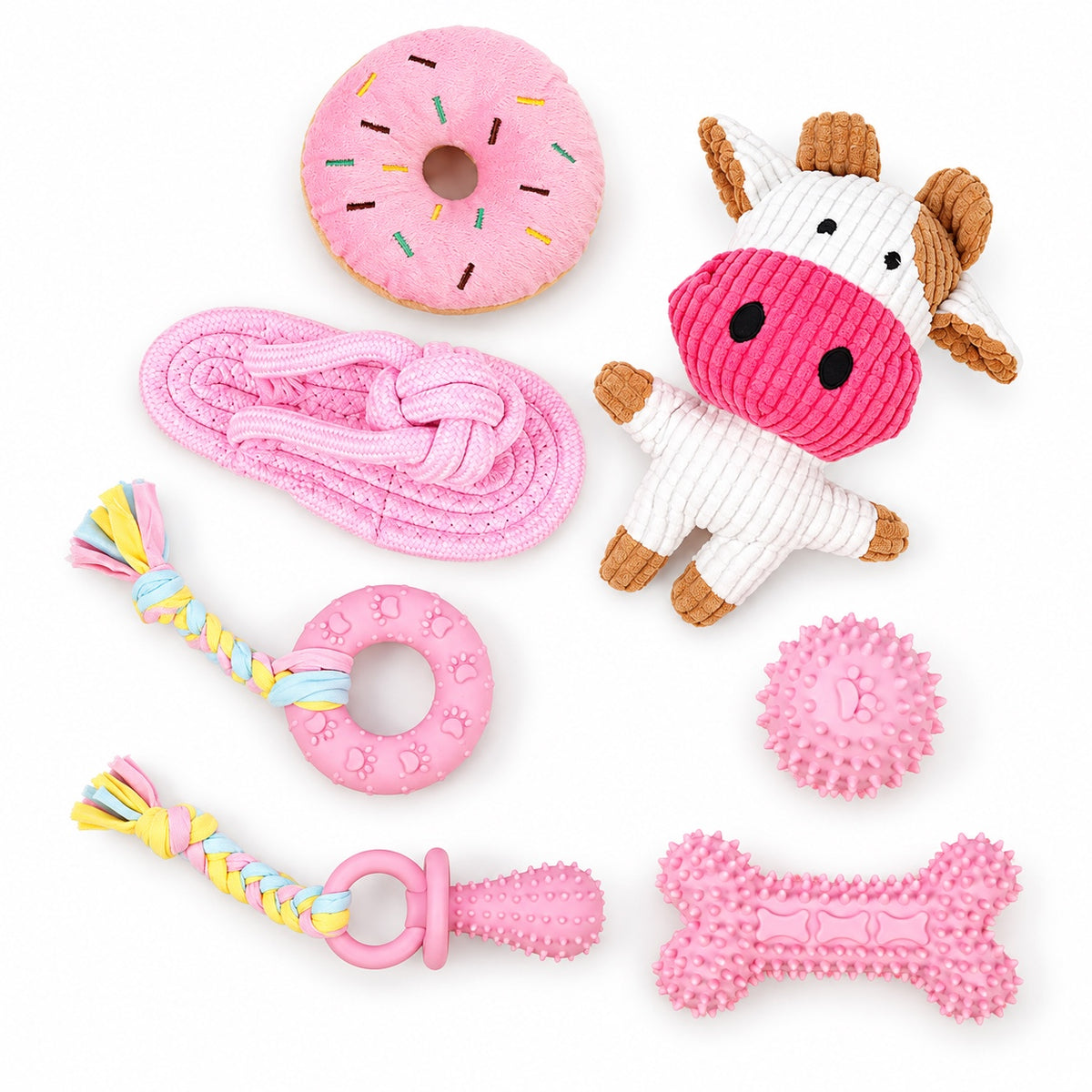 Rope Dog Toy Set, Cotton Rope Chew, Tug And Fetch Toys, 5 Pack Options, By GAVPEPY image 1 - main.jpg