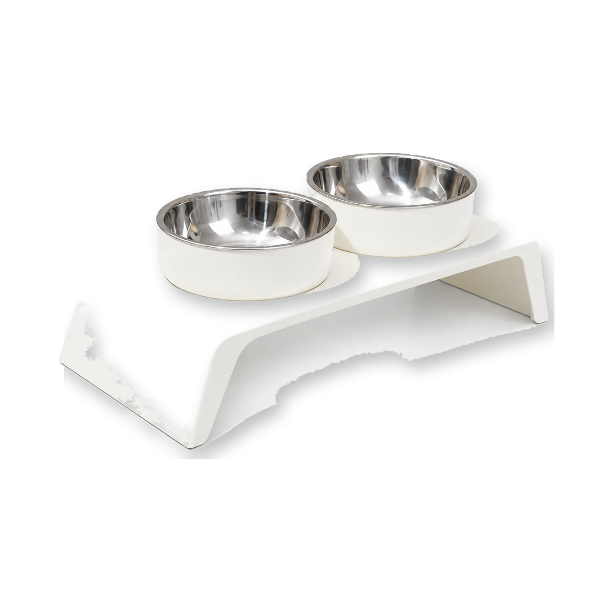 Solid-Color Stainless Steel Double Pet Bowl, 2 Colors, By GAVPEPY image 1 - main.jpg
