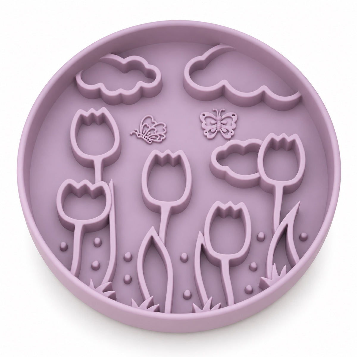 Tulip Silicone Slow Feeder Lick Mat, 3 Colors, By GAVPEPY image 1 - main.jpg