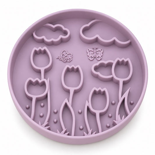 Tulip Silicone Slow Feeder Lick Mat, 3 Colors, By GAVPEPY image 1 - main.jpg