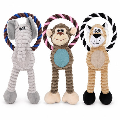 Plush Fabric Plush Squeaky Dog Toy, 3 Styles, By GAVPEPY image 1 - main.jpg