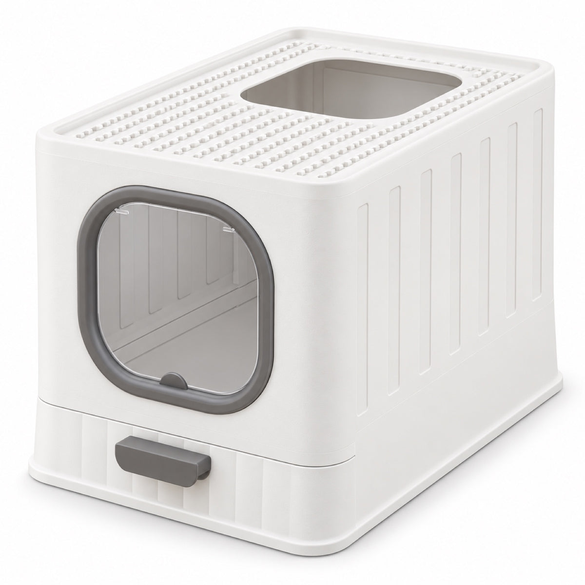 GAVPEPY Foldable Enclosed Cat Litter Box, 4 Options image 1 - main.jpg