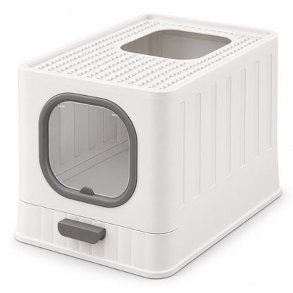 GAVPEPY Foldable Enclosed Cat Litter Box, 4 Options image 1 - main.jpg
