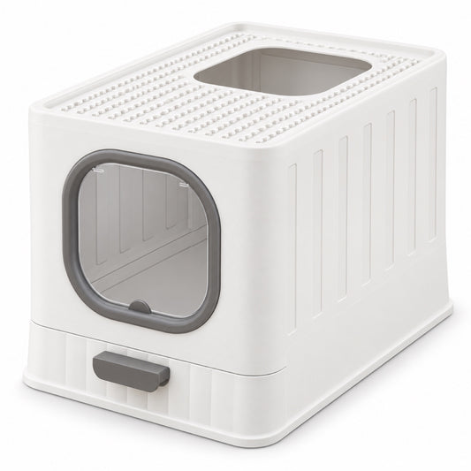 GAVPEPY Foldable Enclosed Cat Litter Box, 4 Options image 1 - main.jpg