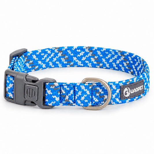 GAVPEPY Nylon Reflective Patterned Dog Collar, Sizes XS, S, M, L, 6 color or pattern options, for neighborhood walks, park visits and daily dog wear; an adjustable neckwear option for supervised walks and everyday outings image 2 - main.jpg