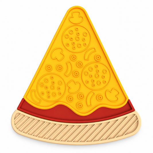 Pizza-Shaped Silicone Pet Lick Mat, By GAVPEPY image 1 - main.jpg