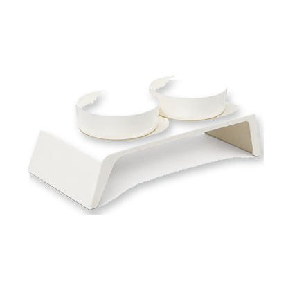 Solid-Color Double Pet Bowl, 2 Colors, By GAVPEPY image 1 - main.jpg