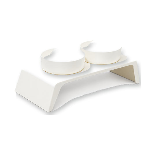 Solid-Color Double Pet Bowl, 2 Colors, By GAVPEPY image 1 - main.jpg