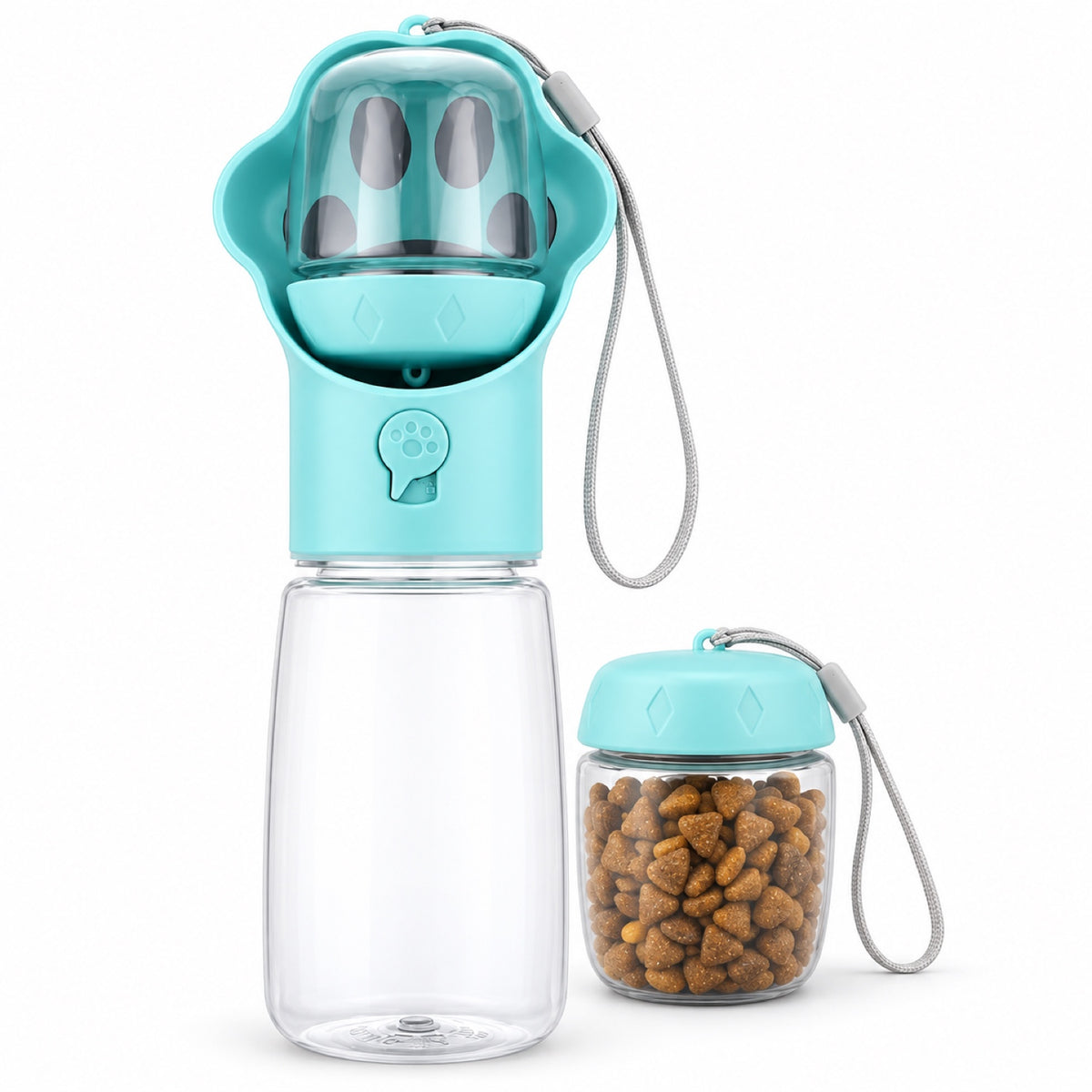 Pet Water and Food Bottle with 80 g Food Storage, By GAVPEPY image 1 - main.jpg