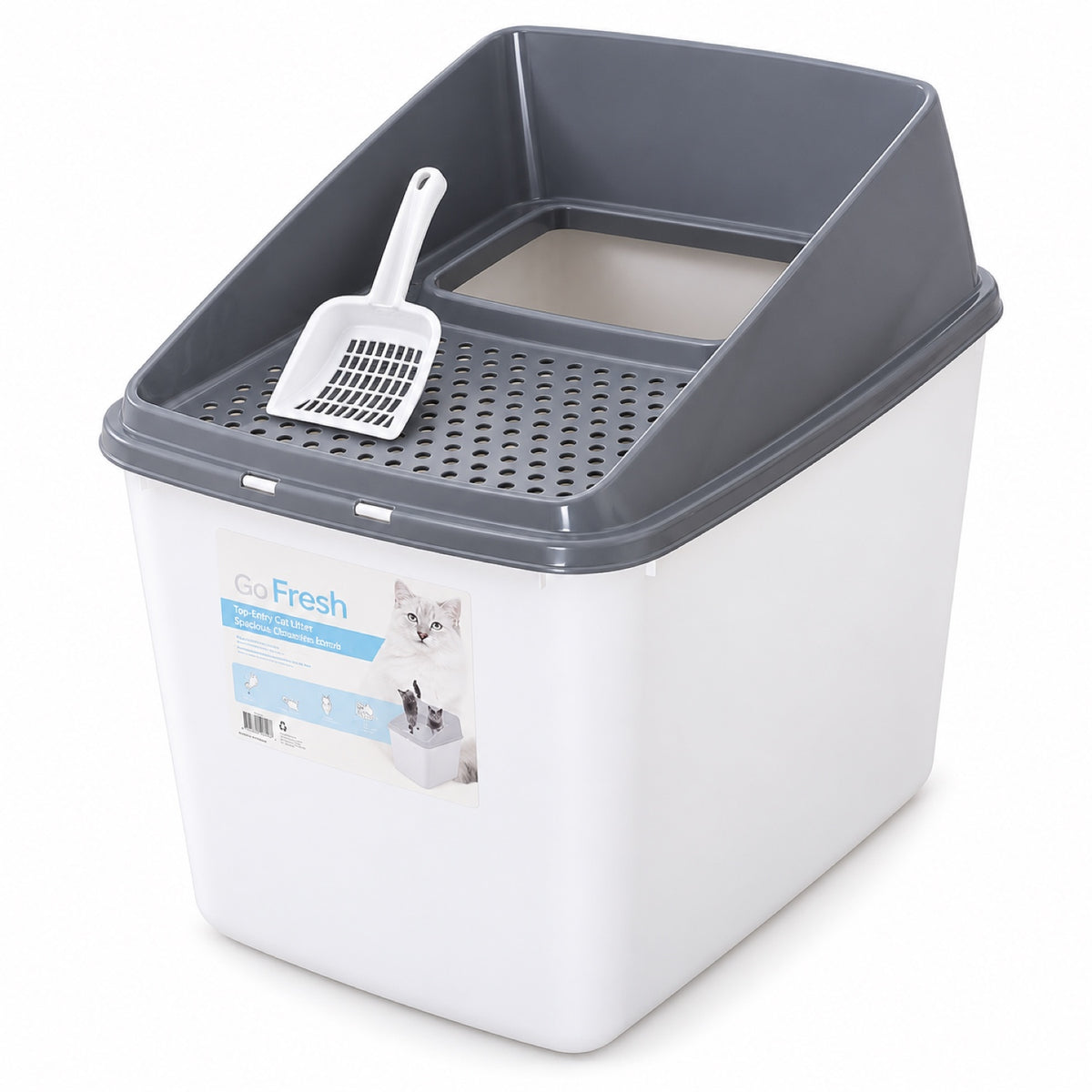GAVPEPY Top-Entry Enclosed Cat Litter Box, 2 Options image 1 - main.jpg