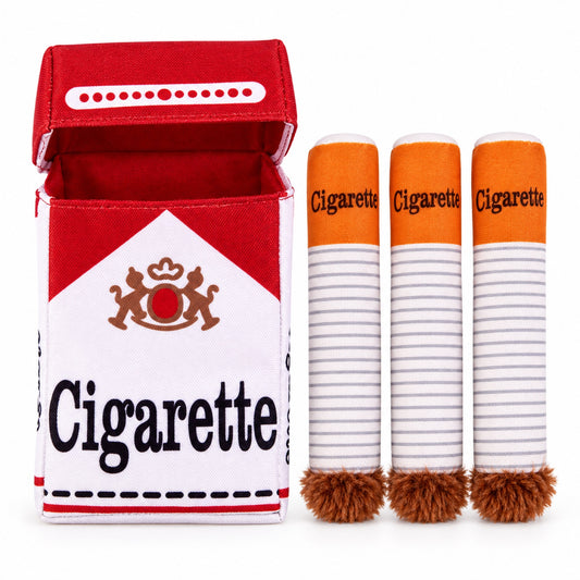 Plush Cigarette Squeaky Dog Toy, 2 Options, By GAVPEPY image 1 - main.jpg