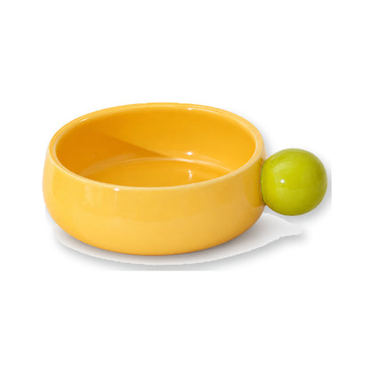 Candy-Color Ceramic Pet Bowl, 2 Colors, 18.5 cm, By GAVPEPY image 1 - main.jpg